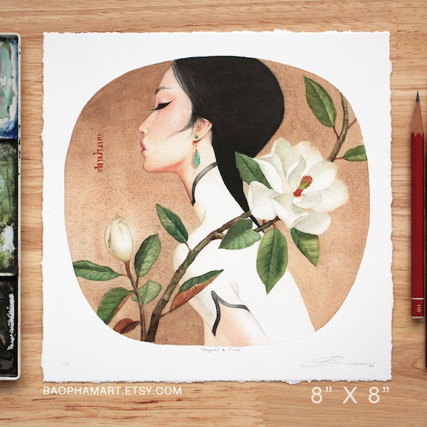Magnolia & Jade - Limited Edition Print