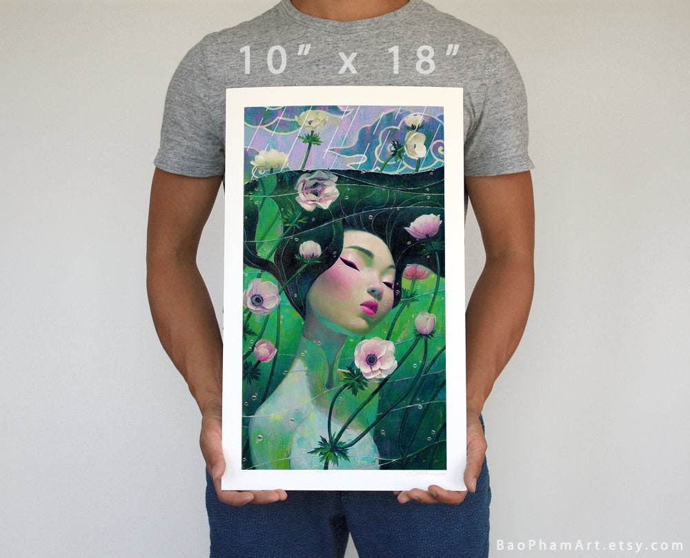 Beneath the Waves 10" x 18" - Limited Edition Print