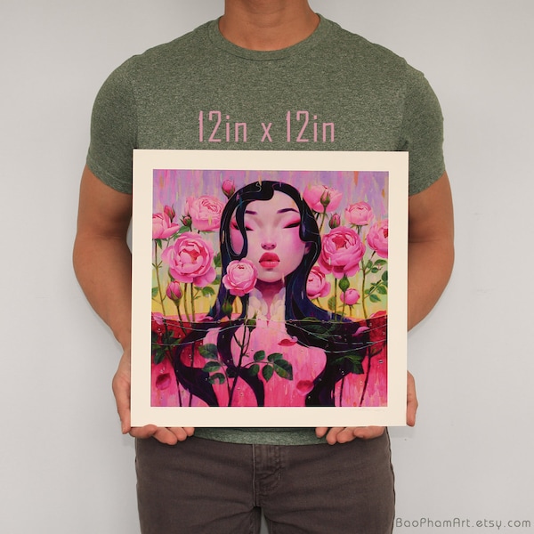 Rozenwater: 12 x 12 inch (open editie)