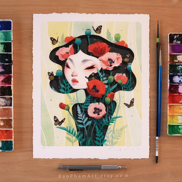 Night Poppies - Limited Edition Print