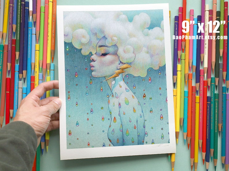 Cloudburst Limited Edition Art Prints 9x12 inches