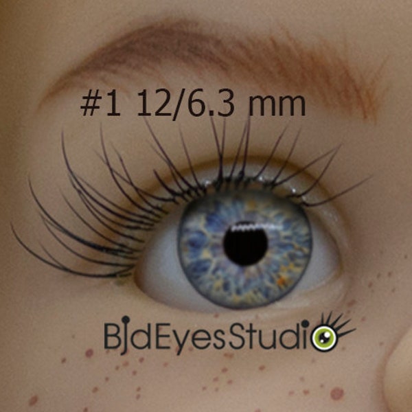 IN STOCK Bjd eyes, 12 mm, iris 6 mm, acrylic doll eyes, blue doll eyes, BJD eyes, eyes for dolls, supplies for dolls, #1