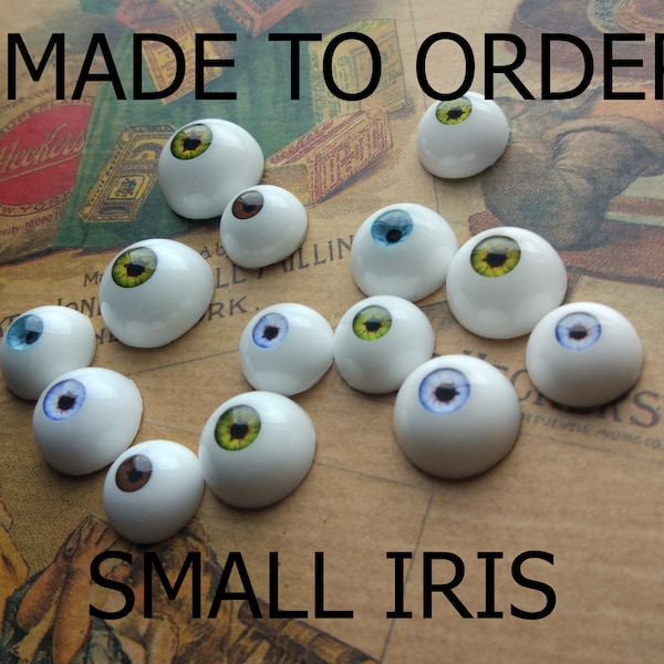 Made to order bjd eyes, small iris, urethane resin eyes, doll eyes