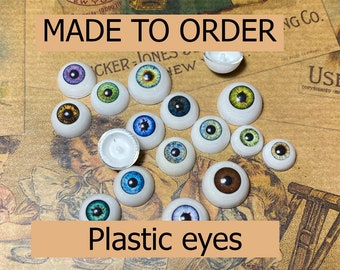 Bjd eyes to order, plastic eyes, doll eyes, acrilic eyes