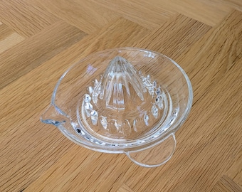 Skandinavische Vintage Glas Zitruspresse