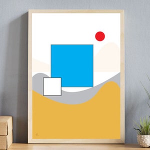 Abstract Geometric Landscape Digital Download By Amber Ocean