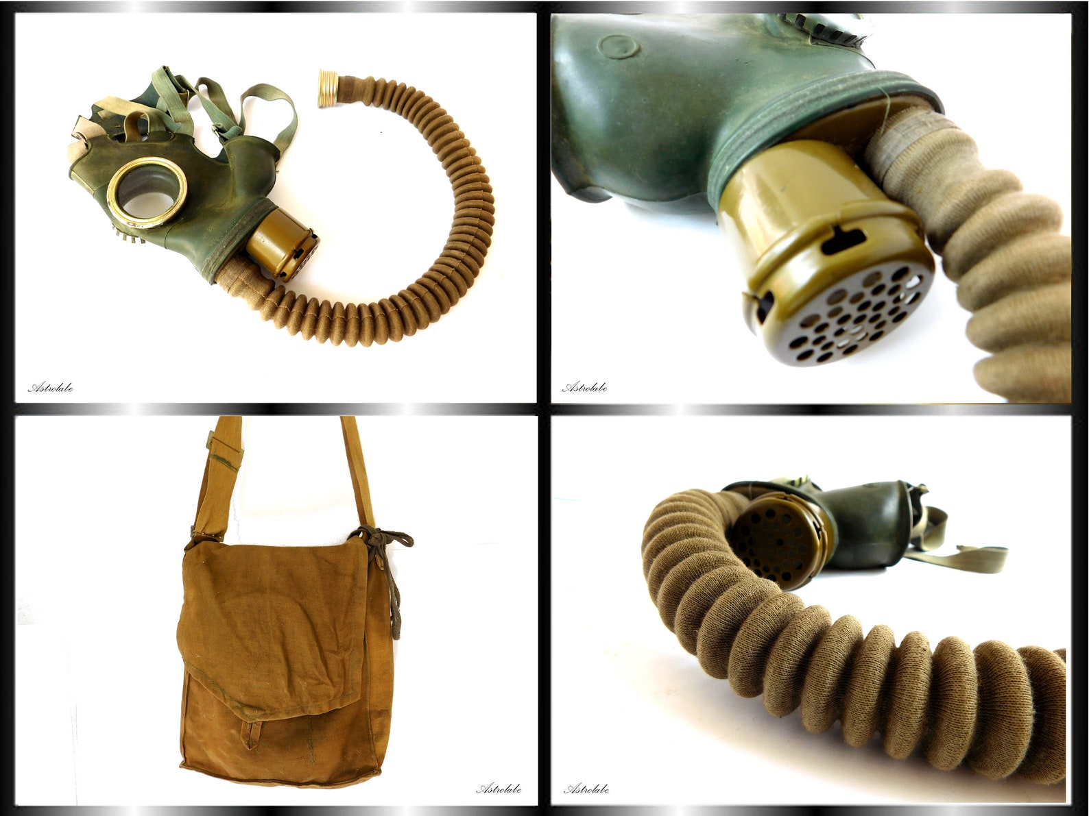 Gas mask Rare BDSM Set rubber gas mask made in the USSR Etsy