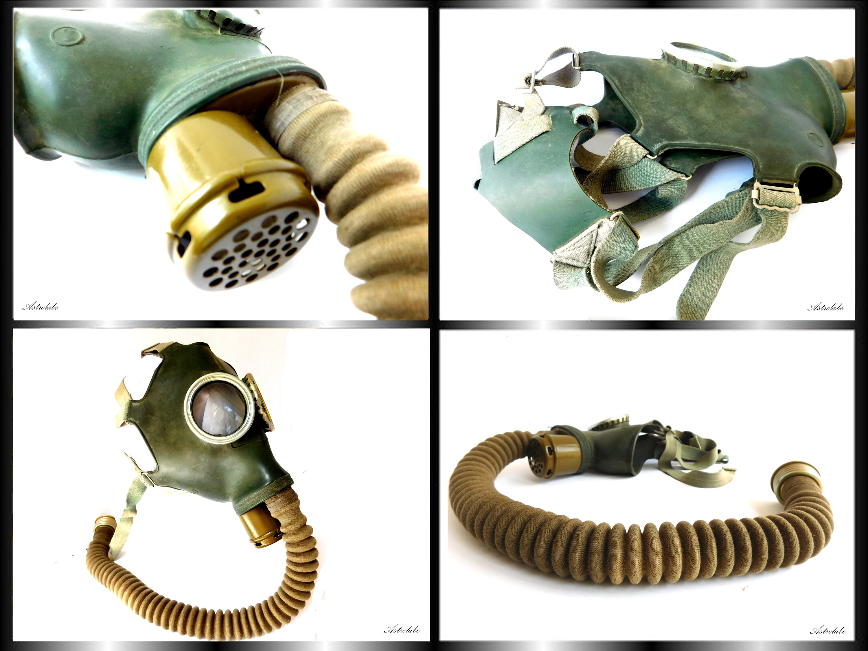 Gas mask Rare BDSM Set rubber gas mask made in the USSR Etsy