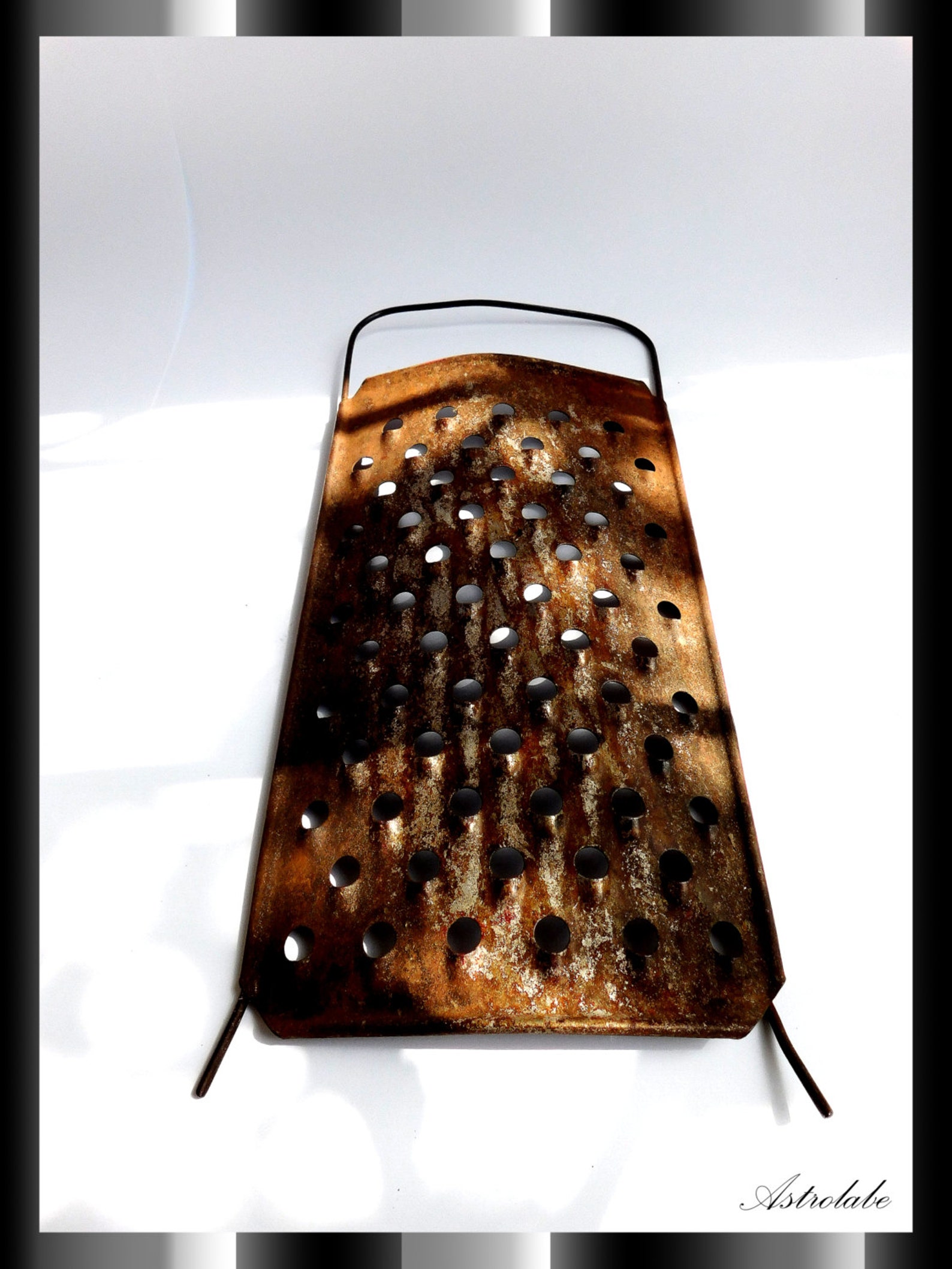 Grater antique vintage old iron food kitchen grater Etsy