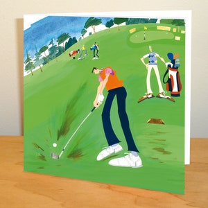 Biglietto di auguri per il golf
