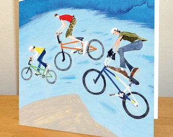 Carte de voeux BMX