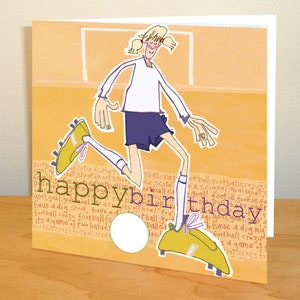 Biglietto d'auguri di calcio