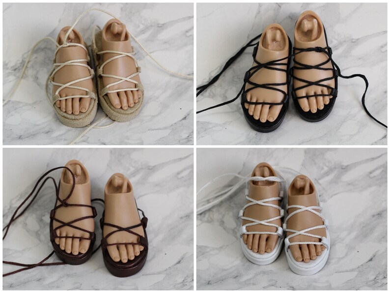 bjd flat sandal shoes for 1/4 MSD Minifee doll image 0