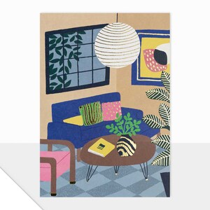 Conception Laura Darrington | Collection Spectre | Carte vierge | Design contemporain | Salutations modernes | Nouvelle maison | Célébration