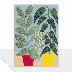 Laura Darrington Design Spectrum Collection Biglietto vuoto Design contemporaneo Saluti moderni Pianta da appartamento Celebrazione