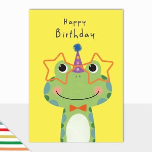 Laura Darrington Design | Allsorts Collection | Kids | Frog | Happy Birthday | Kids Birthday | Fun Designs | UK Made | Party Frog