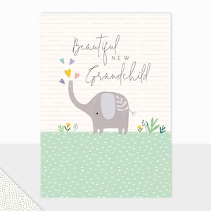 NUOVO design di Laura Darrington / Collezione Halcyon / Biglietto di auguri di lusso / Nuovo nipote / Congratulazioni per la nascita / Nuovo bambino