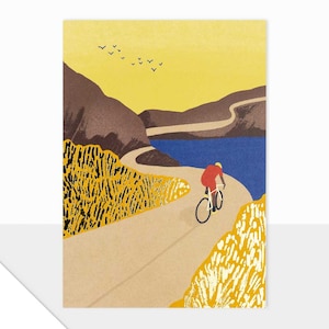 Conception Laura Darrington | Collection Spectre | Carte vierge | Design contemporain |  Salutations modernes | Vélo | Célébration