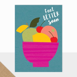 NOUVEAU modèle Laura Darrington | Collection Fleur | Carte de voeux de luxe | se sentir mieux bientôt | Fruits | Envoyer de l'amour