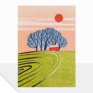 Laura Darrington Carte vierge de la collection Spectrum Design, design contemporain, salutations modernes, nouvelle maison, célébration
