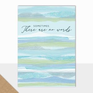 NOUVEAU modèle Laura Darrington | Collection Éden | Carte de voeux de luxe | Parfois, il n'y a pas de mots | Amour et sympathie | Sympathie