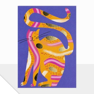 Laura Darrington Design Spectrum Collection Cartes vierges Design contemporain Salutations modernes Amoureux des chats Célébration