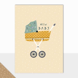 NOVO design de Laura Darrington | Coleção Eden | Cartão de felicitações de luxo | Novo bebê | Parabéns pelo nascimento | Novo bebê unissex |