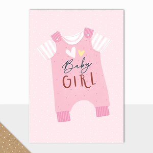 NOUVEAU modèle Laura Darrington | Collection Éden | Carte de voeux de luxe | Nouveau bébé fille | Félicitation à la naissance | Nouveau bébé