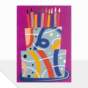 Laura Darrington Design Spectrum Collection Cartes vierges Design contemporain Cartes de voeux modernes Célébration des amateurs de gâteaux