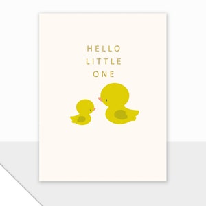 NUEVO Laura Darrington Design Piccolo Collection Luxury Greetings Card Hello Little One Congratulations Baby Shower Bautizo New Baby Card