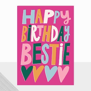 NOUVEAU modèle Laura Darrington | Collection Fontfetti | Joyeux anniversaire, ma belle | carte d'anniversaire | Enveloppe sur mesure | Amitié | Meilleur ami