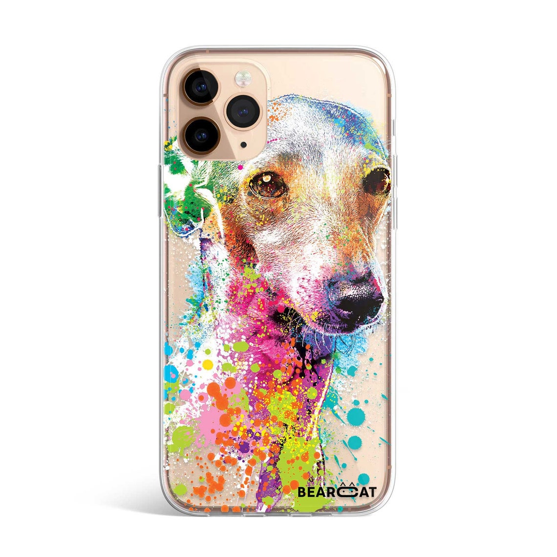 Greyhound phone case gift with portrait of trendy dog for | Etsy