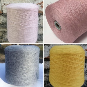 100% Merinowolle extrafeines Garn auf Kone, pro 100g italienisches Wollgarn, Merinowolle Maschinenstrickgarn, Web- und Häkelgarn