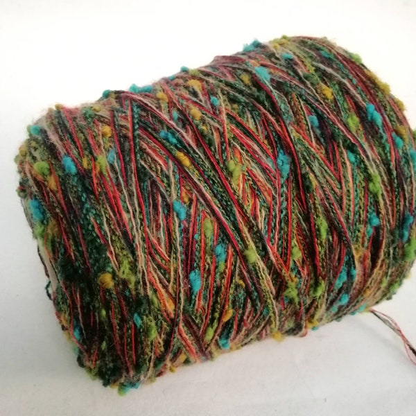 Boucle Merino Wool Cashmere Yarn per 100g, Italian Wool Yarn with Textured Bumps Art Wool Boucle Italy yarn, Crochet yarn Hand knitting yarn