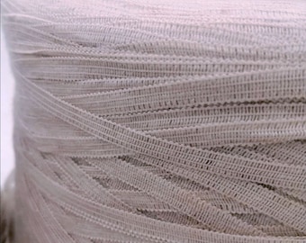 White Fettuccia Skinny Ribbon Yarn 82221 Ice Yarns Acrylic