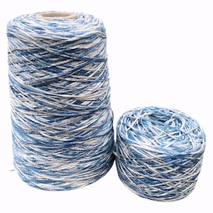100% silk ribbon space dyed yarn on cone per 100 g, hand knitting yarn, Italian silk yarn, machine knitting yarn, crochet yarn, weaving yarn