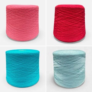 100% Merino Wool Extrafine Yarn on Cone, per 100g/3,52oz Italian Wool yarn, Merino Wool Machine knit yarn, Weaving and Crochet yarn