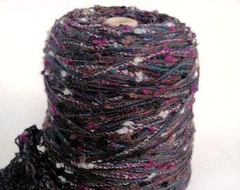 Boucle Merino Wool Cashmere Yarn per 100g, Italian Wool Yarn with Textured Bumps Art Wool Boucle Italy yarn, Crochet yarn Hand knitting yarn