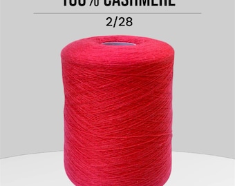 Mango 100% Cashmere Yarn, CASH 100 price per 100g/3.52oz, Cashmere 2/28, Premium Italian Yarn, Yarn on Cone, 1400m/100g