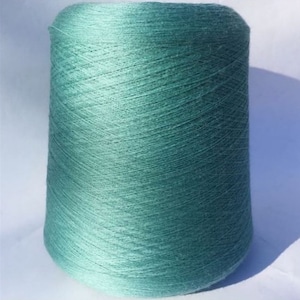 Mint 100% Merino Wool Extrafine Yarn on Cone, per 100g/3,52oz Italian Wool yarn, Merino Wool Machine knit yarn, Weaving and Crochet yarn