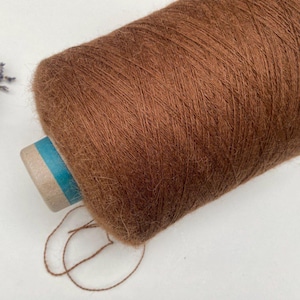 Brown Alpaca / Merino Yarn 50/50%, PAMPAS, 100 g/ 700 m, Nm 2/14, Yarn on cone, Cone Italy Yarn, Hand Knitting Yarn, Machine Knitting Yarn
