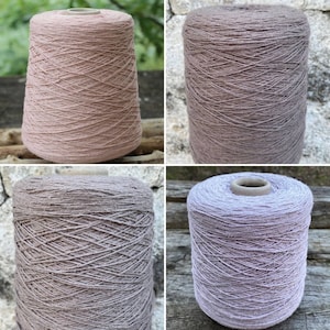 100% Silk Bourette Yarn on cone, 500m per 100g  Italian Lace Yarn, Machine Knitting Yarn Crochet Yarn Handknitting, Made in Italy