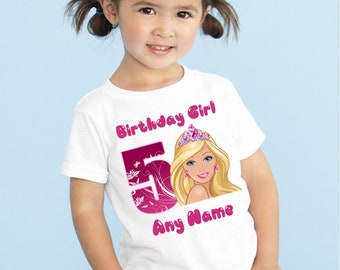 barbie birthday shirt for girl
