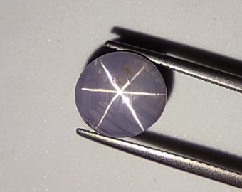 7.70 ct Natural Unheated Greyish Blue Star Sapphire | Cabochon | VVS | Certified