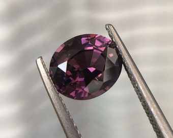 2.08 ct Natural No Heat Purple Spinel | Oval | Flawless | PGTL Certified