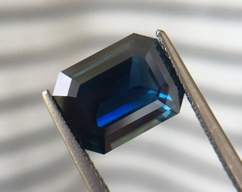 5.36 ct Natural Heated Blue Sapphire | Octagonal | GIA Certified | VVS