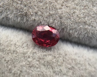 0.57 Ct Natural Unheated Purplish Red Ruby | Oval | EGL Certified | VVS