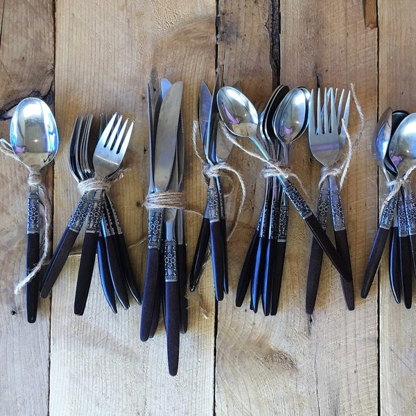 Mid Century Silverware Northland Made in Japan Flatware Vintage Kitchen