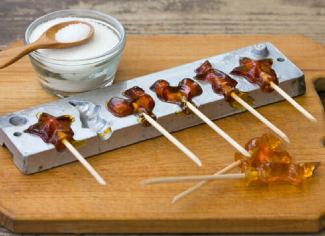 Retro Candy mold Russian metal lollipops mold rooster bunny Etsy