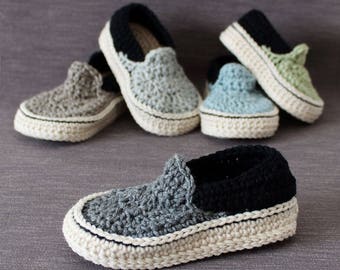 Crochet PATTERN. Toddler slippers. Instant download.